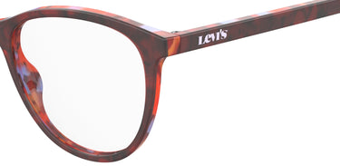 Premium Women Levi's Model Eyeglasses: LV 1021 - Red- SpecSMART Eye Clinic (Zoom View)